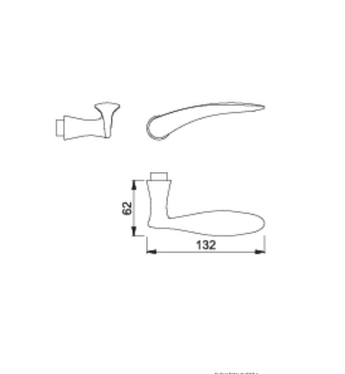 HOPPE Rodos M1603 Lever Handles Only - Polished Brass